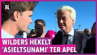 Geert Wilders maakt Ter Apel gek met bliksembezoek