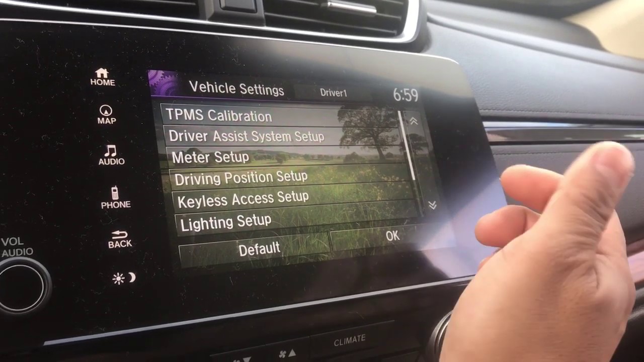 2017 Honda CRV Low Tire Pressure Light Reset - YouTube