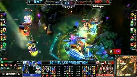 KMT Overpow Kayle VS NIP Nukeduck Riven Game 2 Highlights   2014 EU LCS Promotion Tournament MUST SE