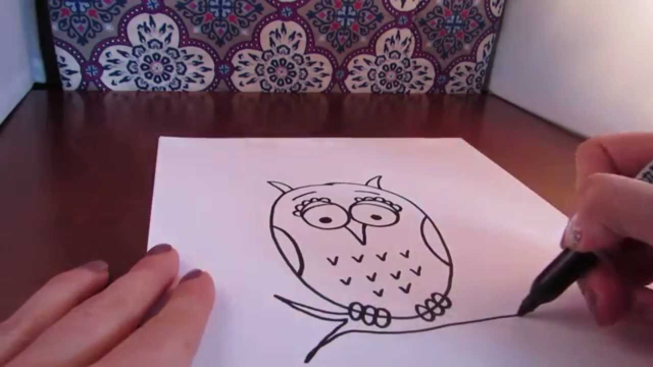 how to draw an owl simple narrated step by step youtube