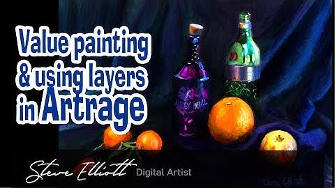 A real life example of how to use layers in Artrage