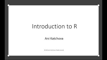 Introduction to R