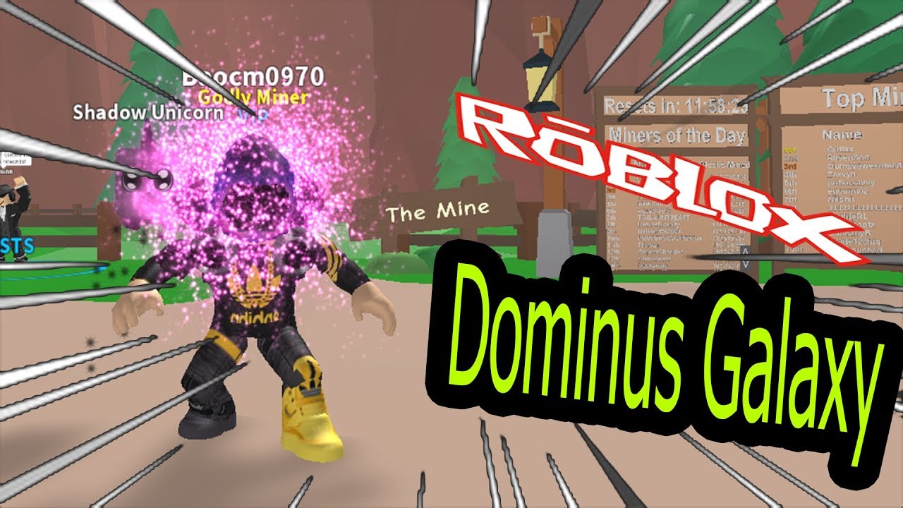 Dominus Galaxy Baocm0970 Roblox Mining Simulator Youtube - galaxy dominus roblox