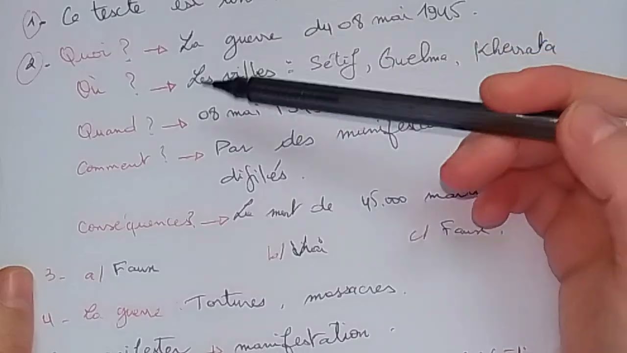 إختبار الفصل الثاني لغة فرنسية سنة ثالثة متوسط .
