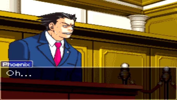 Ace Attorney Online - Non-court moments be like.. 