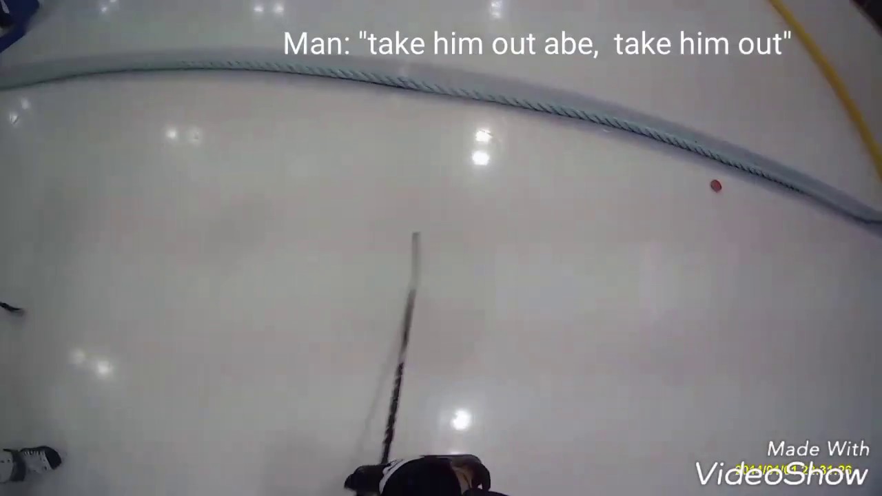 LITTLE KID TRIES TO BODYCHECK IN ICE HOCKEY!!