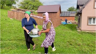 : The family in the Carpathians is preparing for winter