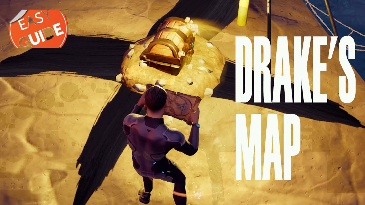 How To Find Drake's Map In Fortnite 🪙🪙🪙 (Collect Treasure using Drake's