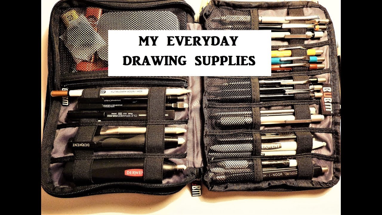 Graphite Drawing Supplies & Materials, What's in My Pencil Case 