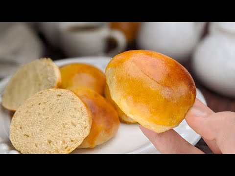 Pain au lait sans levure boulangre ! Fait en 5 min ! Pain au yaourt pour le petit-djeuner 