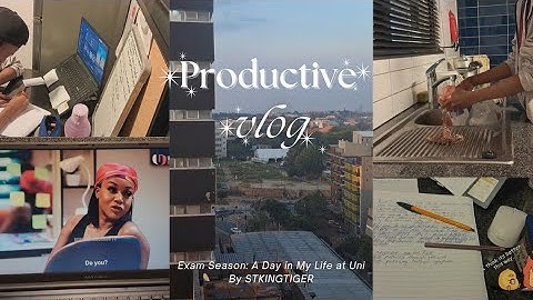 A Productive Day in My Life | Study Vlog (Exam Season in Uni) 3rd year BSc major🍂🐹