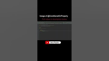 @ConditionalOnProperty - Spring Boot Example #shorts #spring #springboottutorial #springboot