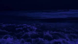 Fall Asleep with Powerful Waves at Night on Museddu Beach - Ocean Sounds for Deep Sleeping