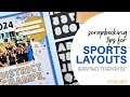 Scrapbooking tips for sports layouts  process