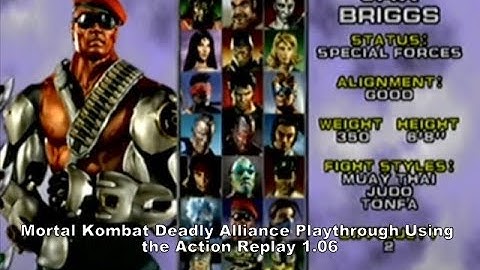 Mortal Kombat Deadly Alliance Jax Briggs Playthrough using the Gamecubes Action Replay 1.06 :D #Sub