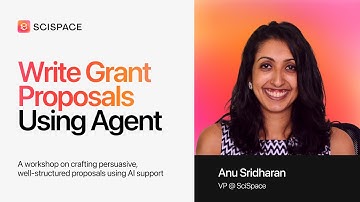 Write a Winning Grant Proposals using SciSpace Agent