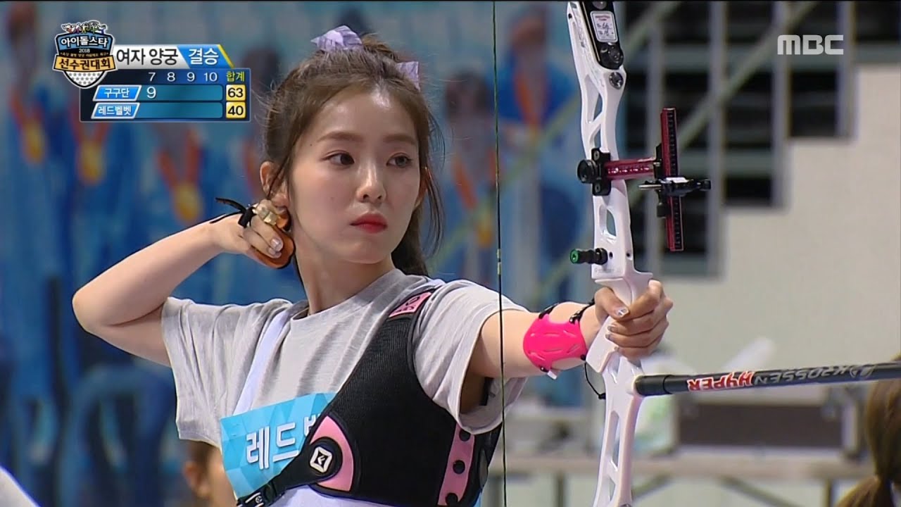 [아육대] 화살촉으로 렌즈를 깨버린 아이린?!💥 Break the lens with an arrow, 아이돌스타 육상 선수권대회 MBC180926방송