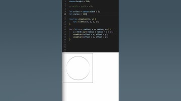Draw a circle on HTML canvas #javascript #maths #animation