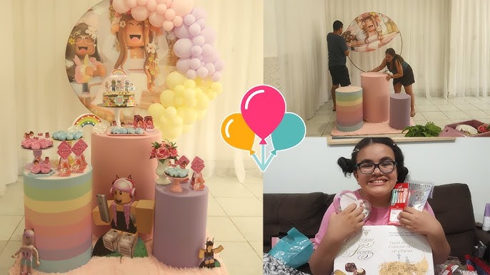 ANIVERSÁRIO BEATRIZ 9 ANOS, TEMA ROBLOX 