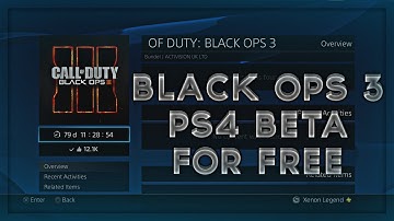 How To Get The Black Ops 3 PS4 BETA FREE! No creditcard, works for US/EU/...!