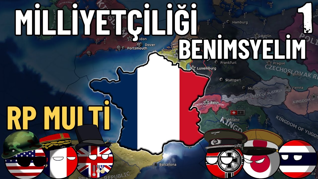 HÜKÜMETİN İÇİNE BOMBA YERLEŞTİRECEZ HEARTS OF IRON 4 - MULTIPLAYER FRANSA #1