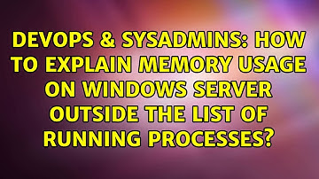 How to explain memory usage on Windows Server outside the list of running processes?