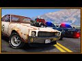 GTA 5 Roleplay - fast junkyard car embarrasses cops | RedlineRP