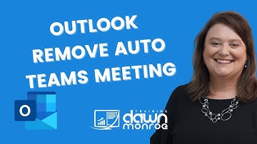 Microsoft Outlook Remove Automatic Teams Meeting from New Appointments