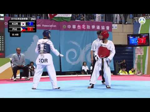 Asian Junior Taekwondo Championships. Final male -48