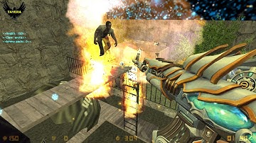 ZOMBIE ESCAPE ROUND ON COUNTER-STRIKE: 1.6, map: ze_cave_v2,  CS 1.6