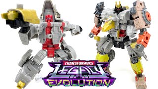 Transformers LEGACY Evolution Core Class DINOBOT SLUG + VOLCANICUS Combination Review