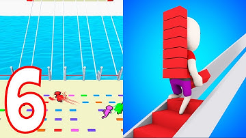 Bridge Race - Gameplay Walkthrough Part 6 All Agent Unlocked Max Level (Android)