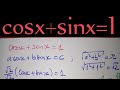 Cosxsinx1 trigonomtrie quations trigonomtriques cosinus x ok s sinon s x gal  1