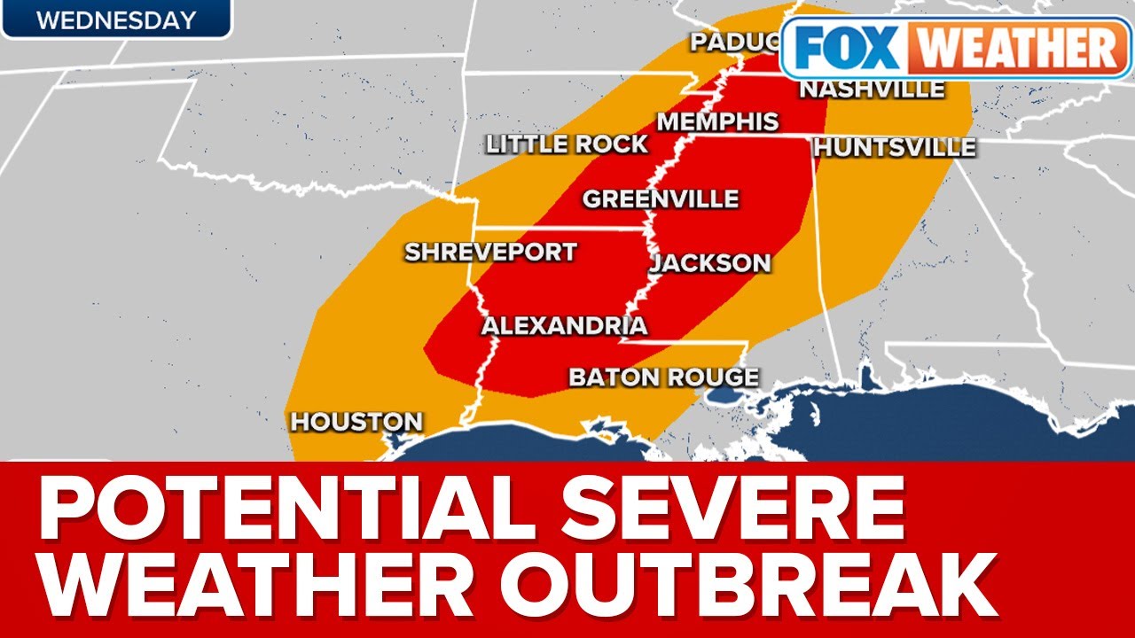 Potential Severe Weather Outbreak, Including Tornadoes, Eyes South On ...