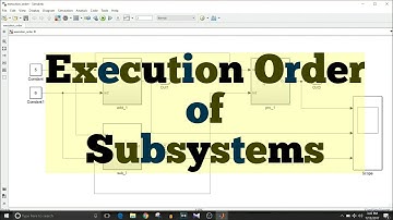 Simulink Tutorial - 36 - Execution Order of Subsystems