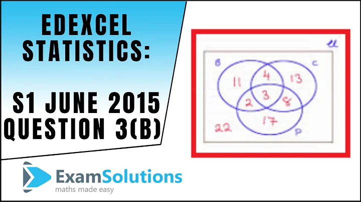 Edexcel Statistics S1 June 2015 Q3(d) : ExamSolutions Maths Revision