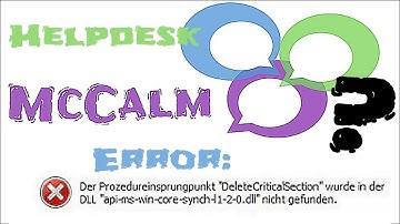 McCalm Helpdesk :: DaVinci DLL Error :: DeleteCriticalSection :: Bezug kostenlose Version :: Install