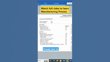 Manufacturing process in Tally Prime #tally #tallyprime #account #accounting #eaccounting