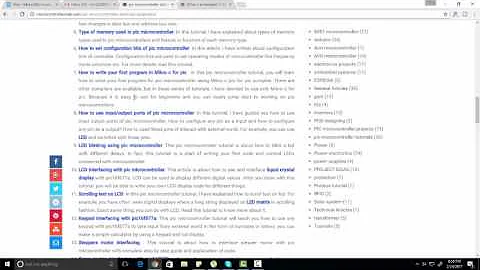 pic microcontroller tutorials list for beginners