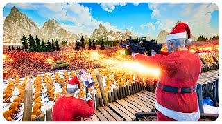 Tactical Santa's Wooden Fort vs 10 MILLION ZOMBIES - Ultimate Epic Battle Simulator 2 UEBS 2 (4K) screenshot 5