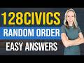USCIS 128 Civics Questions and answers RANDOM Order v4 | 2025 version Civics Test | US Citizenship