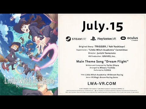 “Little Witch Academia: VR Broom Racing” New Trailer [July 15, 2021 on PSVR/SteamVR/Oculus Rift]