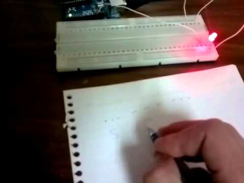 making L.E.D. blinking a morse code of SOS using Arduino (abo 3ayesh projects) - YouTube