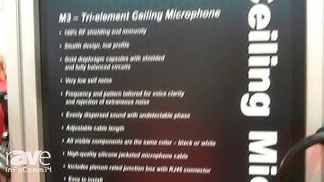InfoComm 2014: Audix Introduces the M3 Tri-Element Ceiling Microphone