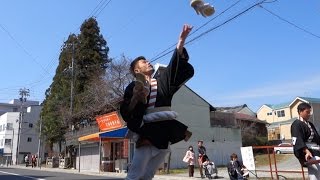 平成28年飯田お練りまつり　大名行列　草履・傘の所望所作