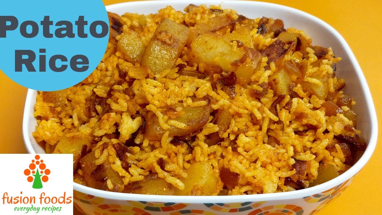 Potato fried Rice Aloo fried Rice Aalu Ka Khana Hyderabadi Potato