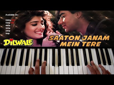 Saaton Janam Mein Tere Hindi Piano/Keyboard Tutorial By Ankush Harmukh
