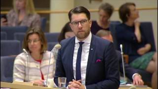 Jimmie Åkesson - replikskiften partiledardebatt