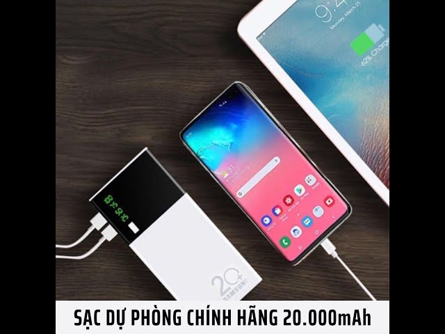 [Review] Sạc Dự Phòng Samsung 20000 mAh Tích Hợp Đèn Pin Và Hiển Thị % Pin