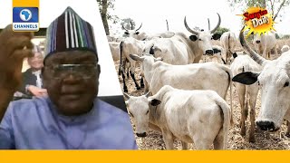 Grazing Route Review:  'I Am Disappointed With The Presidency', Gov Ortom Fumes